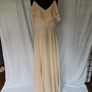 Blush pink formal dress prom wedding bridesmaid Jenny Yoo size‎ 14